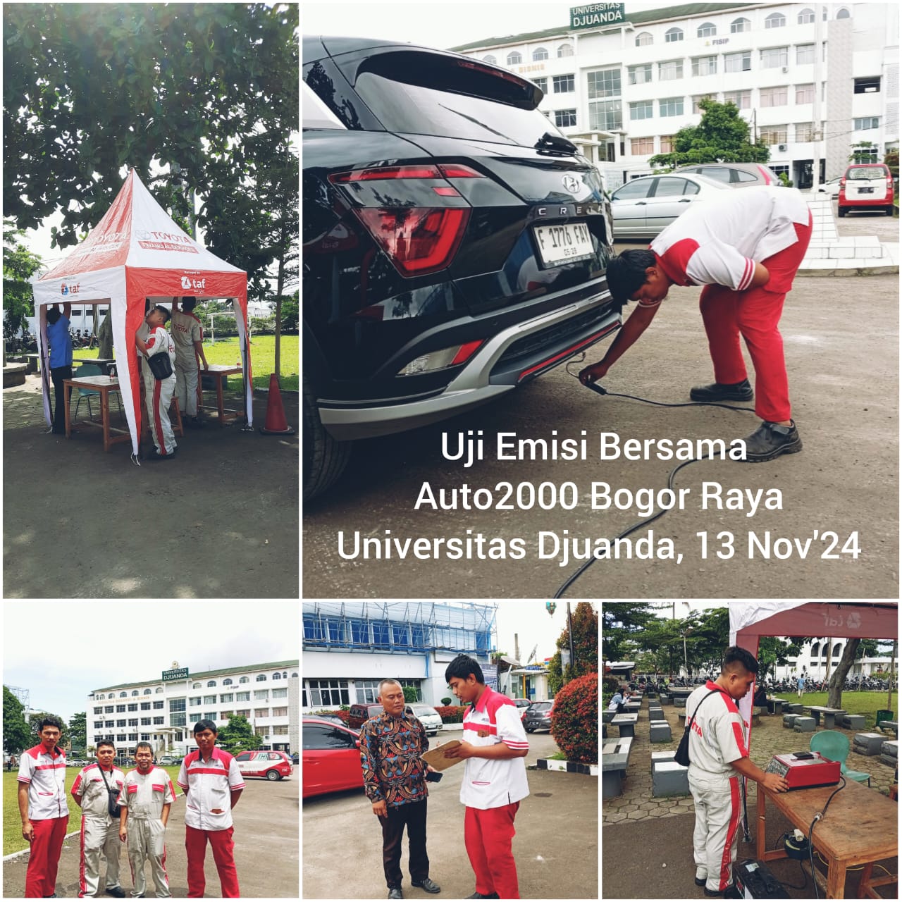 Uji Emisi Kendaraan Bermotor di Universitas Djuanda, Sebagai Bentuk Kolaborasi Menuju Lingkungan yang Lebih Bersih